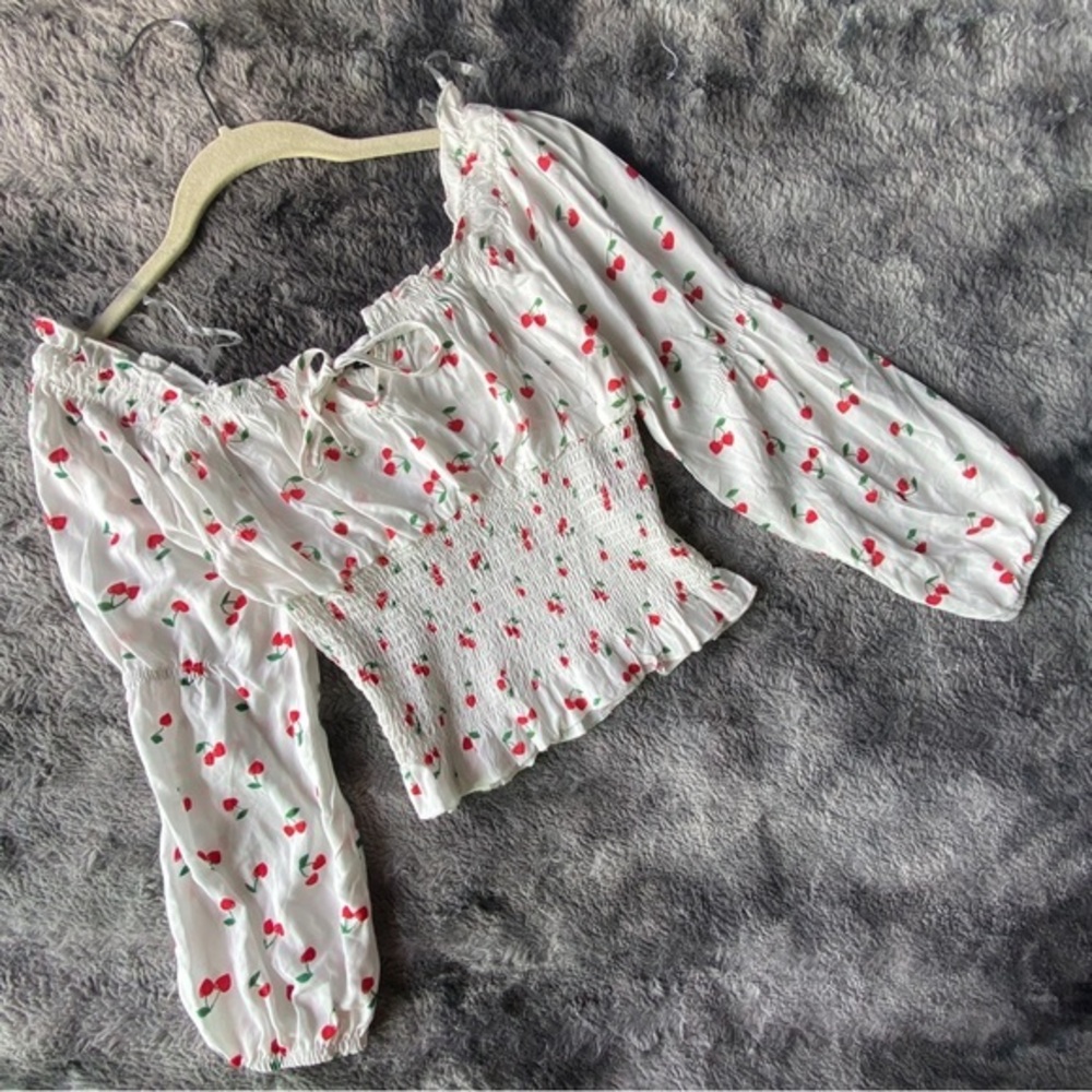 Almost Famous Cherry Pie Ruched Top